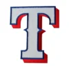 Texas Rangers Classic White T Cap Logo Embroidered Patch