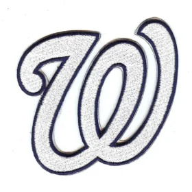 Washington Nationals White W Logo Patch