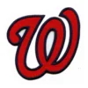 Washington Nationals Curly W Embroidered Logo Patch 2 Washington Nationals Curly W Logo Patch