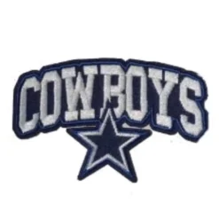 Dallas Cowboys Arched Wordmark Star Logo Patch