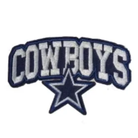 Dallas Cowboys Arched Wordmark Star Logo Patch