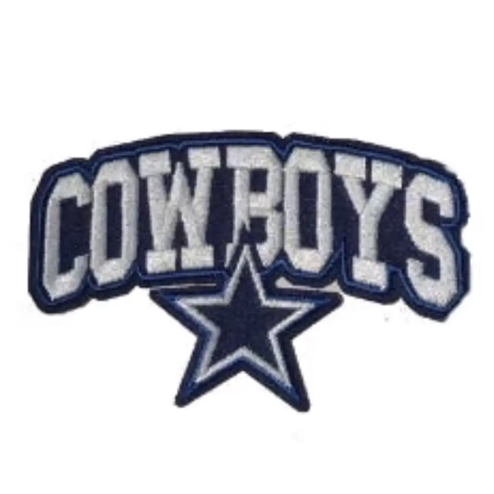 Dallas Cowboys Arched Wordmark Star Logo Patch 1 Dallas Cowboys Arched Wordmark Star Logo Patch
