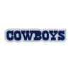 Dallas Cowboys Team Wordmark Logo Patch 3 Dallas Cowboys Block Wordmark Logo Embroidered Patch