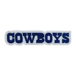 Dallas Cowboys Block Wordmark Logo Embroidered Patch