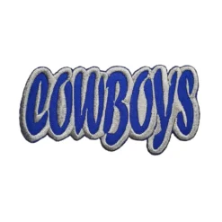 Dallas Cowboys Blue Silver Script Logo Patch