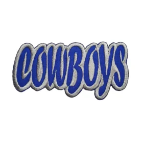 Dallas Cowboys Blue Silver Script Logo Patch