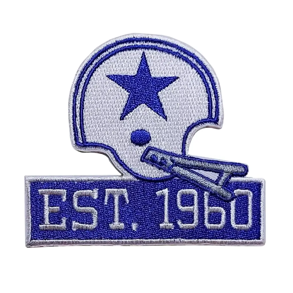 Dallas Cowboys Helmet Est 1960 Patch 1 Dallas Cowboys Helmet Est 1960 Embroidered Patch