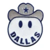 Dallas Cowboys Smiley Face Cowboy Hat Embroidered Patch
