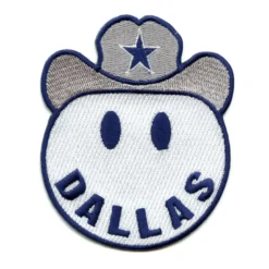 Dallas Cowboys Smiley Face Cowboy Hat Embroidered Patch