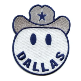 Dallas Cowboys Smiley Face Cowboy Hat Patch