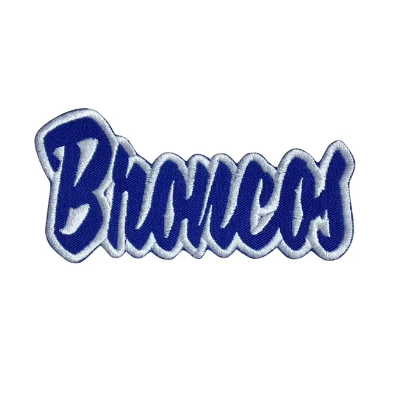 Denver Broncos Blue Script Logo Patch 1 Denver Broncos Blue Script Logo Patch