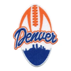 Denver Broncos City Skyline Football Embroidered Patch