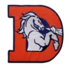 Denver Broncos Classic D Horse Embroidered Logo Patch
