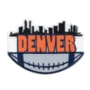 Denver Football Colorado Skyline Cityscape Patch 3 Denver Football Colorado Skyline Cityscape Embroidered Patch