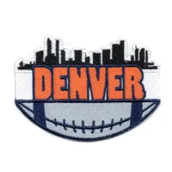 Denver Football Colorado Skyline Cityscape Embroidered Patch