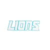 Detroit Lions Blue Outline Script Embroidered Patch