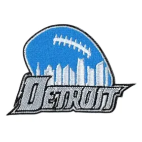 Detroit Lions Football City Skyline Logo Patch
