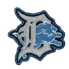 Detroit Lions Gothic D Lion Logo Embroidered Patch
