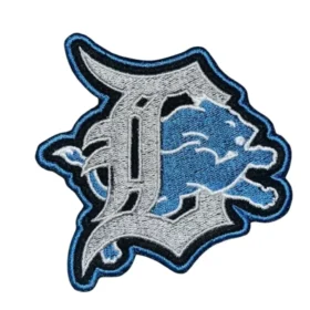 Detroit Lions Gothic D Lion Logo Patch