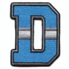 Detroit Lions Letter D Logo Patch 3 Detroit Lions Letter D Logo Embroidered Patch