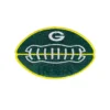 Green Bay Packers Football Laces G Logo Patch 3 Green Bay Packers Football Shape G Embroidered Patch