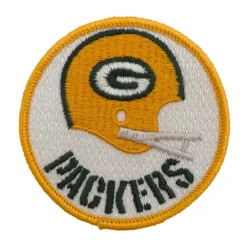 Green Bay Packers Vintage Helmet Round Logo Patch