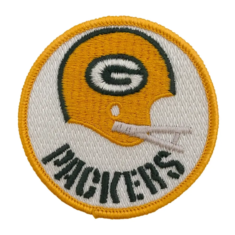Green Bay Packers Vintage Helmet Logo Patch 1 Green Bay Packers Vintage Helmet Round Logo Patch