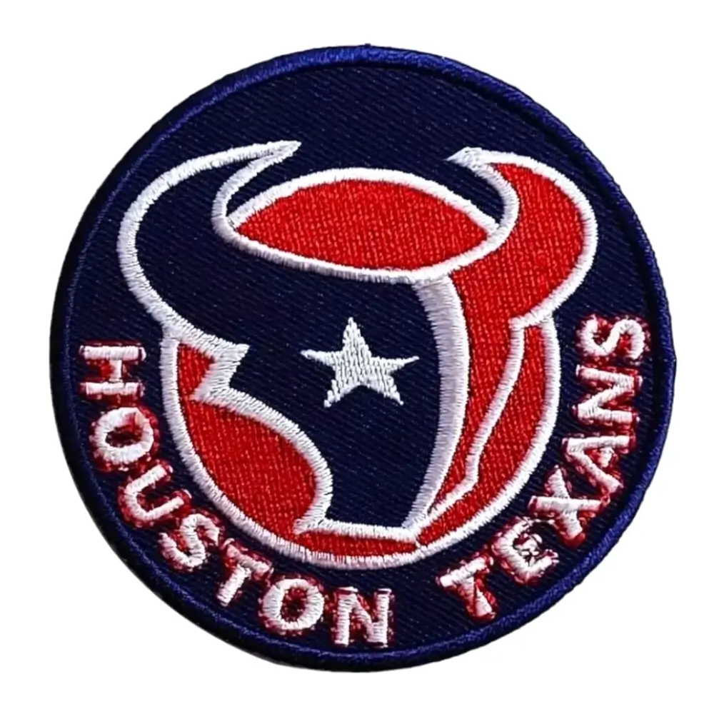 Houston Texans Bullhead Round Logo Patch 1 Houston Texans Bullhead Round Logo Patch