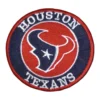 Houston Texans Bullhead Round Logo Patch 3 Houston Texans Bullhead Round Embroidered Logo Patch