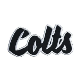 Indianapolis Colts Black Cursive Script Logo Patch