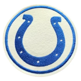 Indianapolis Colts Round Blue Horseshoe Logo Patch