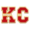 Kansas City Chiefs KC Vintage Letter Logo Patch