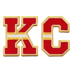 Kansas City Chiefs KC Vintage Letter Logo Patch