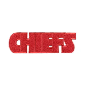 Kansas City Chiefs Red Wordmark Logo Patch