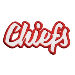 Kansas City Chiefs White Script Logo Patch