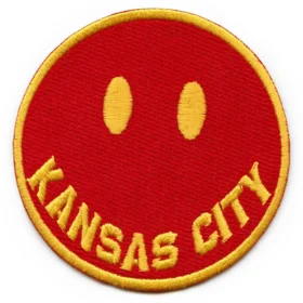 Kansas City Chiefs Smiley Face Patch