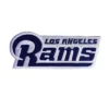 LA Rams Signature Horn Wordmark Embroidered Patch