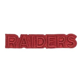 Las Vegas Raiders Red 3D Wordmark Logo Patch