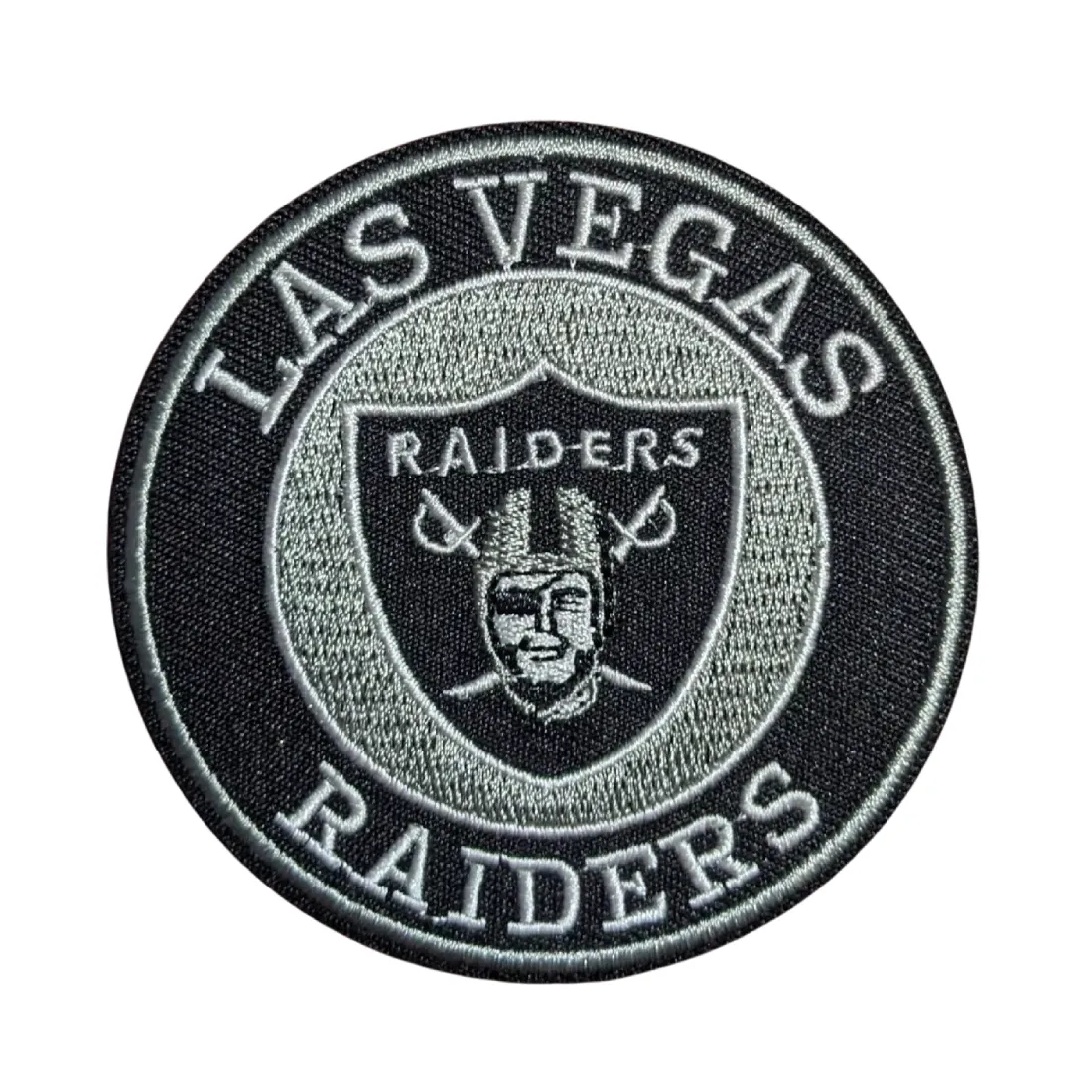 Las Vegas Raiders Round Team Logo Patch 1 Las Vegas Raiders Round Team Logo Patch