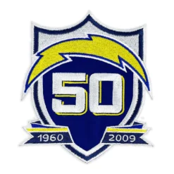 Los Angeles Chargers 50th Anniversary Embroidered Patch