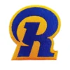 Los Angeles Rams Monogram 'R' Horn Embroidered Patch