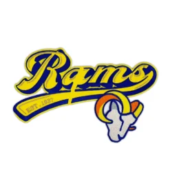 Los Angeles Rams Script Football Logo Patch