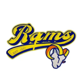 Los Angeles Rams Script Football Logo Patch