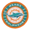 Miami Dolphins Round Logo Embroidered Patch