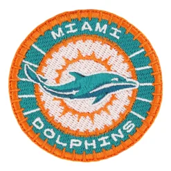 Miami Dolphins Round Logo Embroidered Patch