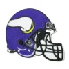 Minnesota Vikings Football Helmet Patch 2 Minnesota Vikings Football Helmet Embroidered Patch