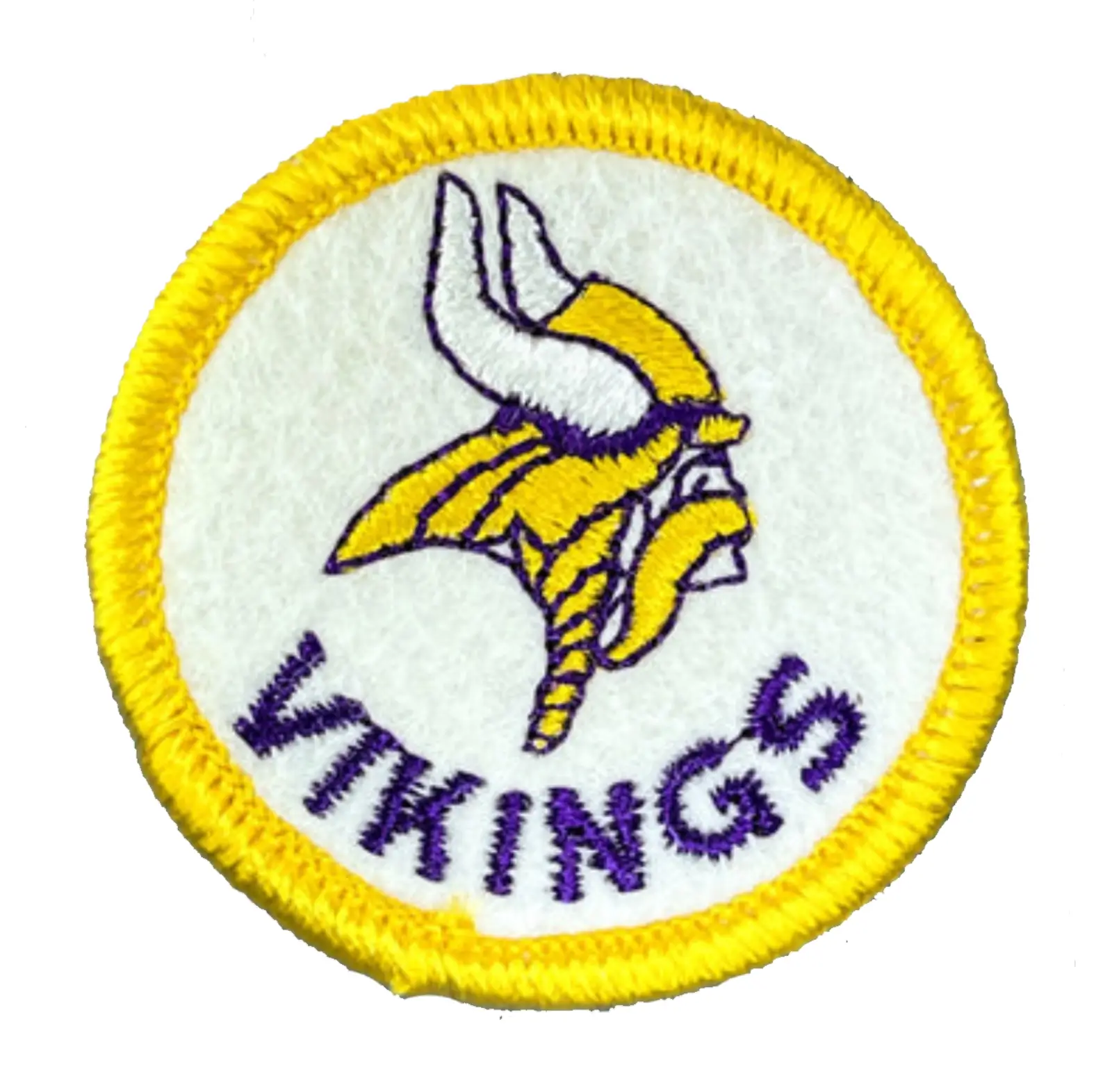 Minnesota Vikings Round Norseman Logo Patch 1 Minnesota Vikings Vintage Round Norseman Patch