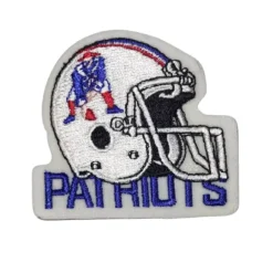 New England Patriots Retro Throwback Helmet Embroidered Patch
