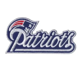New England Patriots White Flying Elvis Logo Patch
