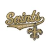 New Orleans Saints Gold Script Logo Embroidered Patch